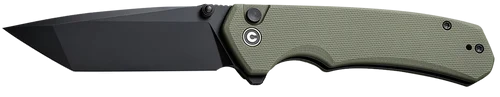 Civivi Knives Brazen 3.46" Folding Plain Black D2 Steel Blade, Olive Drab Green Textured G10 Handle