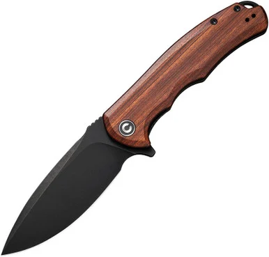 CIVIVI Praxis Cuibourtia 3.75 Inch Plain Black Stonewash Drop Point WKCC803H