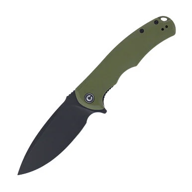 CIVIVI Praxis Folding Knife OD 3.75in Plain Black Stonewash Drop Point WKCC803F