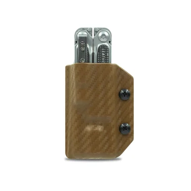 Clip & Carry Brown Carbon Fiber Sheath for Leatherman Free P4 LP4CFBRN