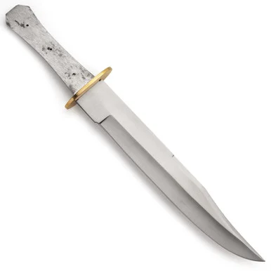 Clip Point Bowie Blade with Brass Guard