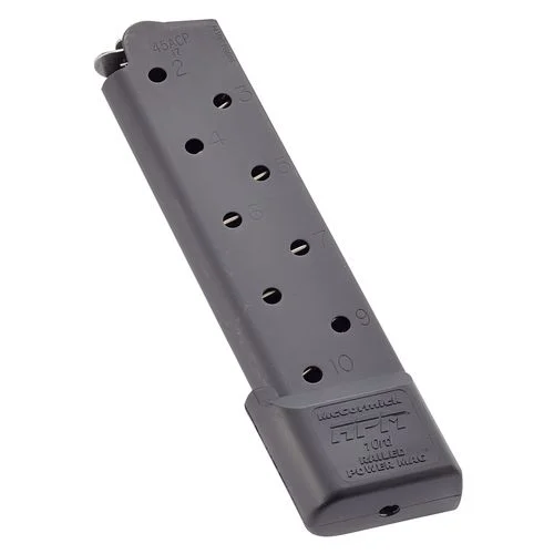 CMC Products MRPM45FS10B 1911 Railed Power Mag Full Size 45 ACP 1911 Government 10rd Black Detachable