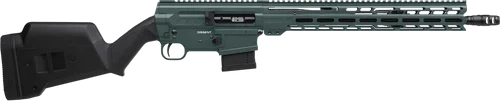 CMMG Dissent BR4 5.56x45mm 10rd,16.10" Black Nitride Threaded Barrel, Charcoal Green Cerakote Aluminum Receiver Picatinny Rail, M-Lok Handguard, Magpul Fixed Black Stock