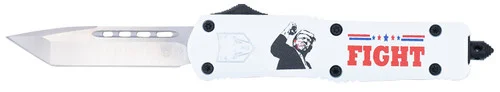 Cobra FS-3 "Trump Fight 2024" OTF Knife, 3" Blade, White Handle
