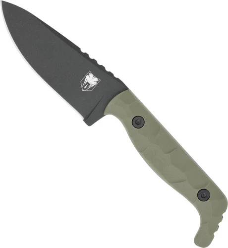 COBRATEC KINGPIN 4″ FIXED BLD – OD GREEN D2 STEEL W/KDX SHEATH