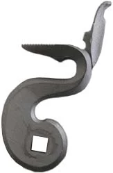 cock, left, wax cast steel, 1.5" throw, gooseneck