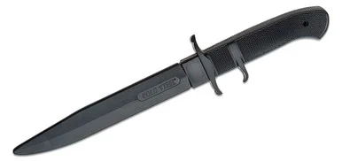 Cold Steel Black Bear Rubber Training Knife 8.12in Plain Polypropylene CS92R14BBC