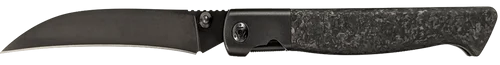 Cold Steel Hawkbill Specter, 3.8" Folding Knife, Plain Edge Talon Point, Matte PVD Finish, Black, Forged Carbon Fiber Handle, 20CV Construction