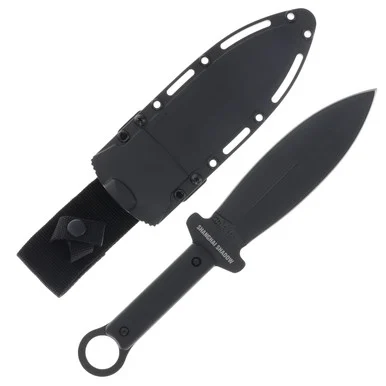 Cold Steel Shanghai Shadow Throwing Knife 7in Plain Black Spear Point CS80PSS