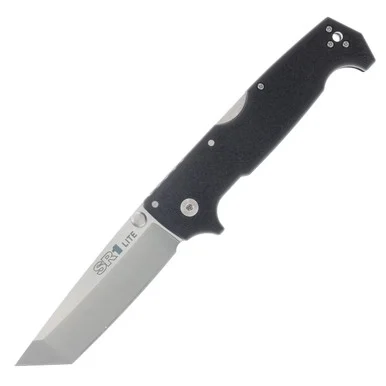 Cold Steel SR1 Lite Folding Knife Griv-Ex 4in Plain Tanto CS62K1A