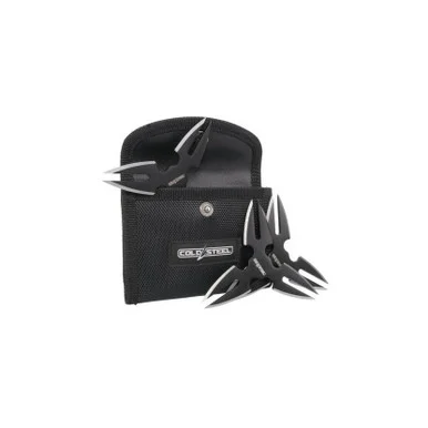 Cold Steel Throwing Stars | Black Oxide 3-Pack Set CS-TH-15STR3PK