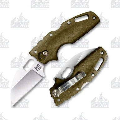 Cold Steel Tuff Lite OD Green 2.5 Inch Plain Satin Wharncliffe CS20LTG
