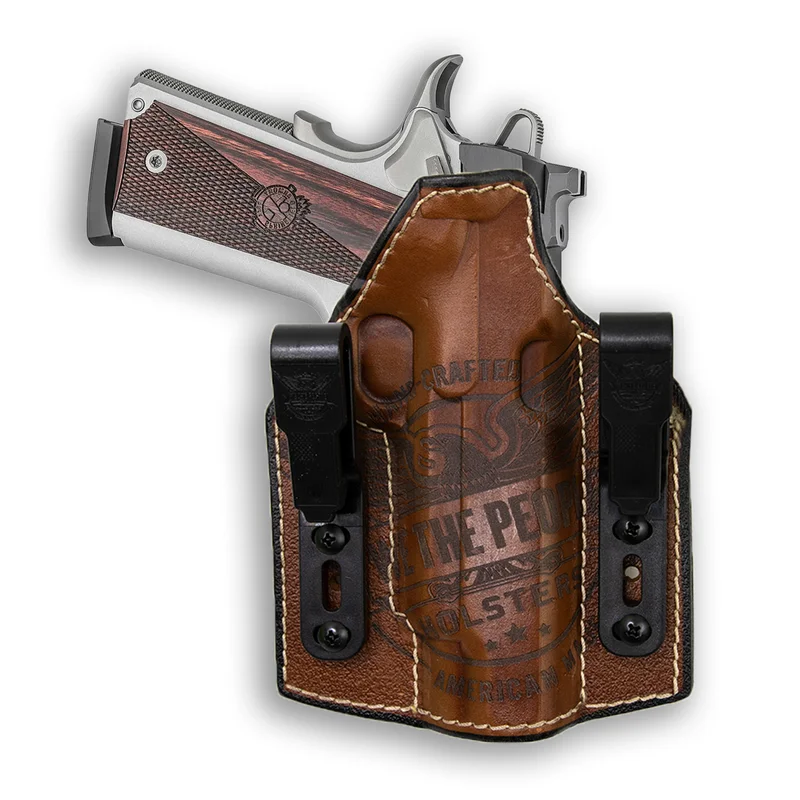 Colt 1911 5″ Government With Rail Only Independence Leather IWB Holster