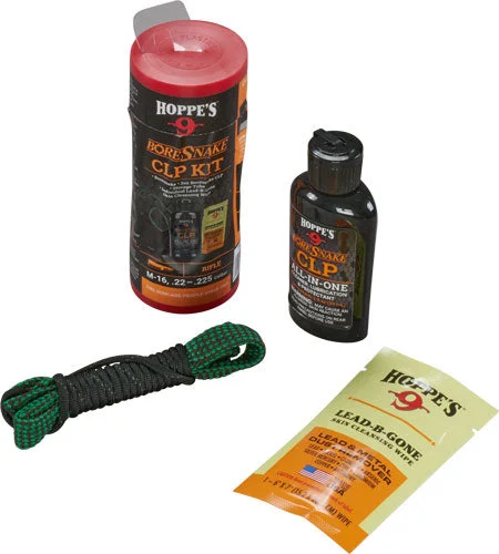 COMBO W/CLP .22/.223 RIFLEHOPPES BORESNAKE CLEANING KIT