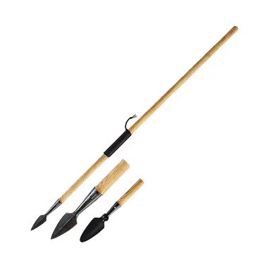 Condor Greek Spear Black 1045/Burnt Eucalipto with Leather Sheath CTK1017875