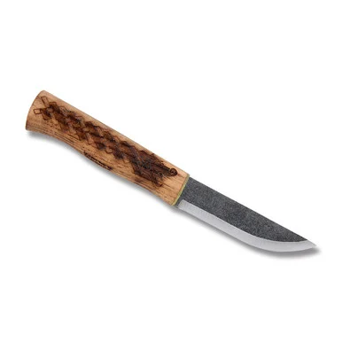 Condor Norse Dragon Fixed Blade 3.8in Plain Edge Burnt American Hickory Wood CTK102138HC