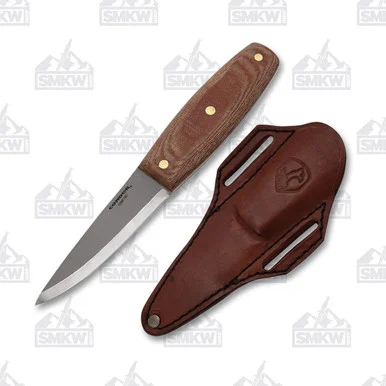 Condor Primitive Mountain Knife Natural Micarta 4.0in Satin Fixed Blade CTK39184