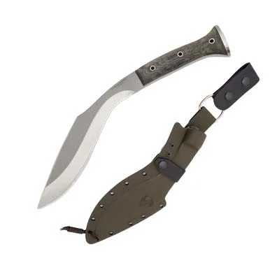 Condor Tool and Knife K-Tact Kukri Fixed Blade Army Green 10in Satin Blade CTK181210