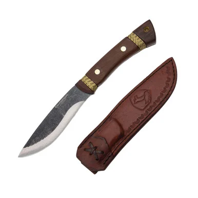 Condor Tool and Knife Large Huron Walnut 5.3 Inch Plain Natural Drop Point CTK2819525
