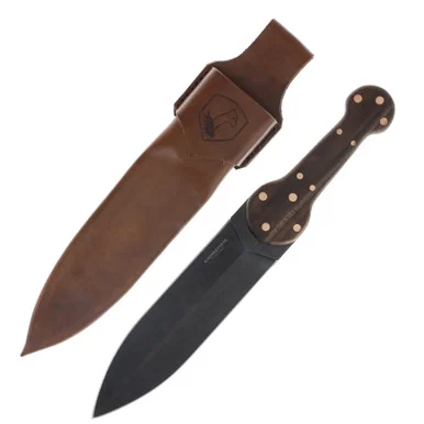 Condor Tool and Knife Trade Dag Knife Fixed Blade Walnut 7.95in Double Edge Dagger CTK61737
