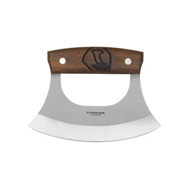 Condor Tool and Knife Ulu Knife Walnut 6in Blasted Satin Blade CTK65007