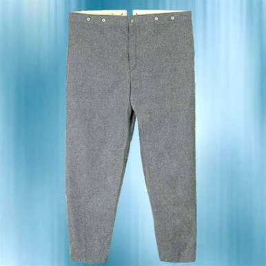 Confederate Enlisted Men’s Grey Trousers