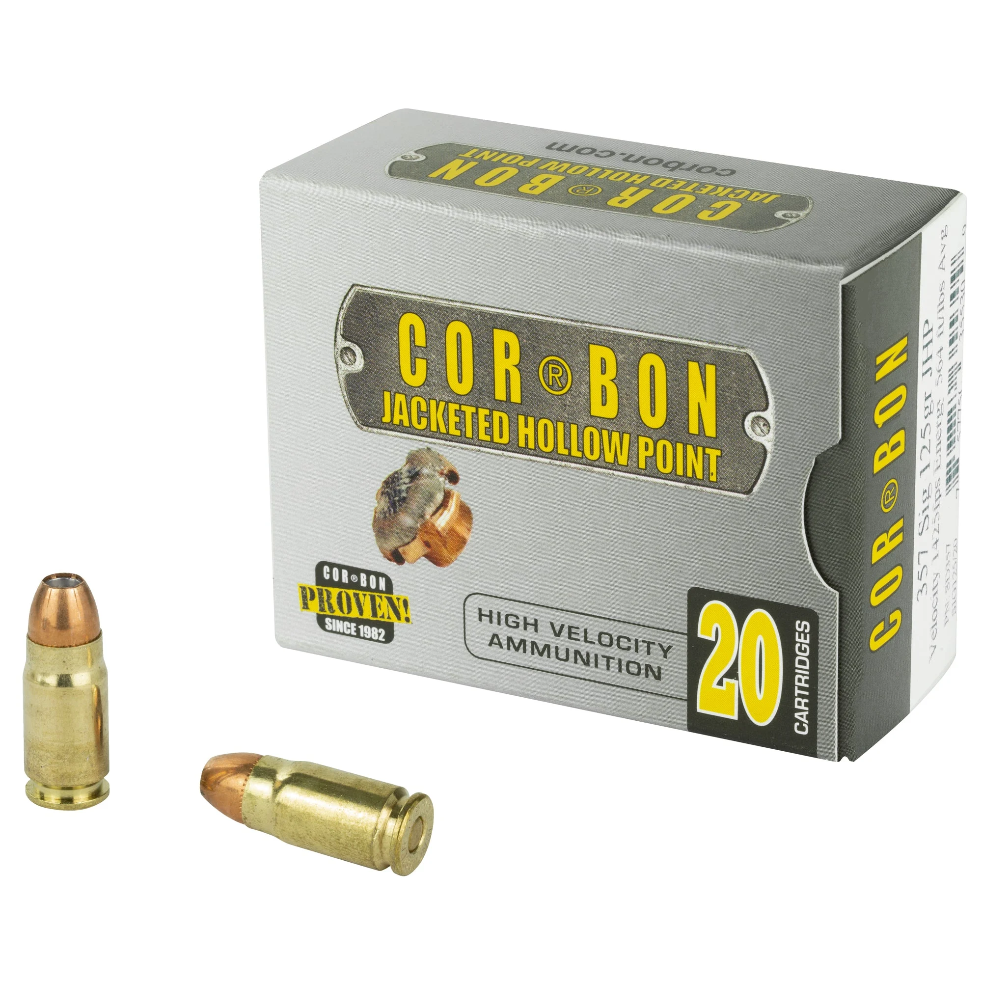 Cor-Bon 357SIG125 Self Defense Jacketed Hollow Point JHP 125 Grain .357 Sig
