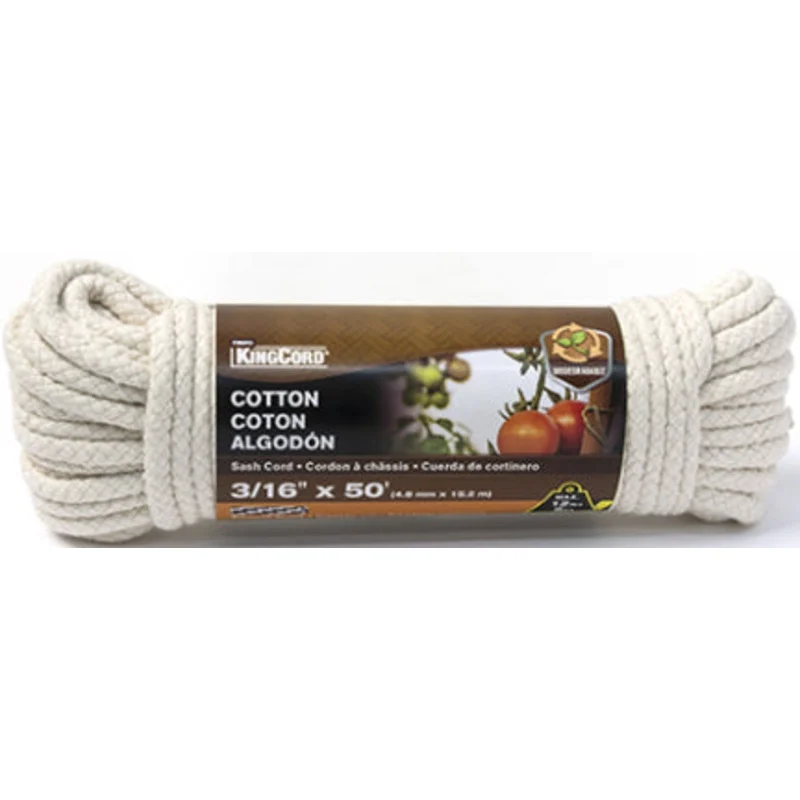 COT SOLID BRAID SASH CORD 3/16IN X 50 FT