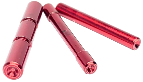 Cross Armory 3 Pin Set Dimpled Glock 17,19,2-24,26,27,29-35,38,39 Gen1-3 Red 4140 Steel Handgun