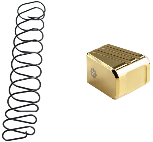 Cross Armory Magazine Extension Fits Glock 17/22/31 Gen 1-5 5rd Gold Aluminum