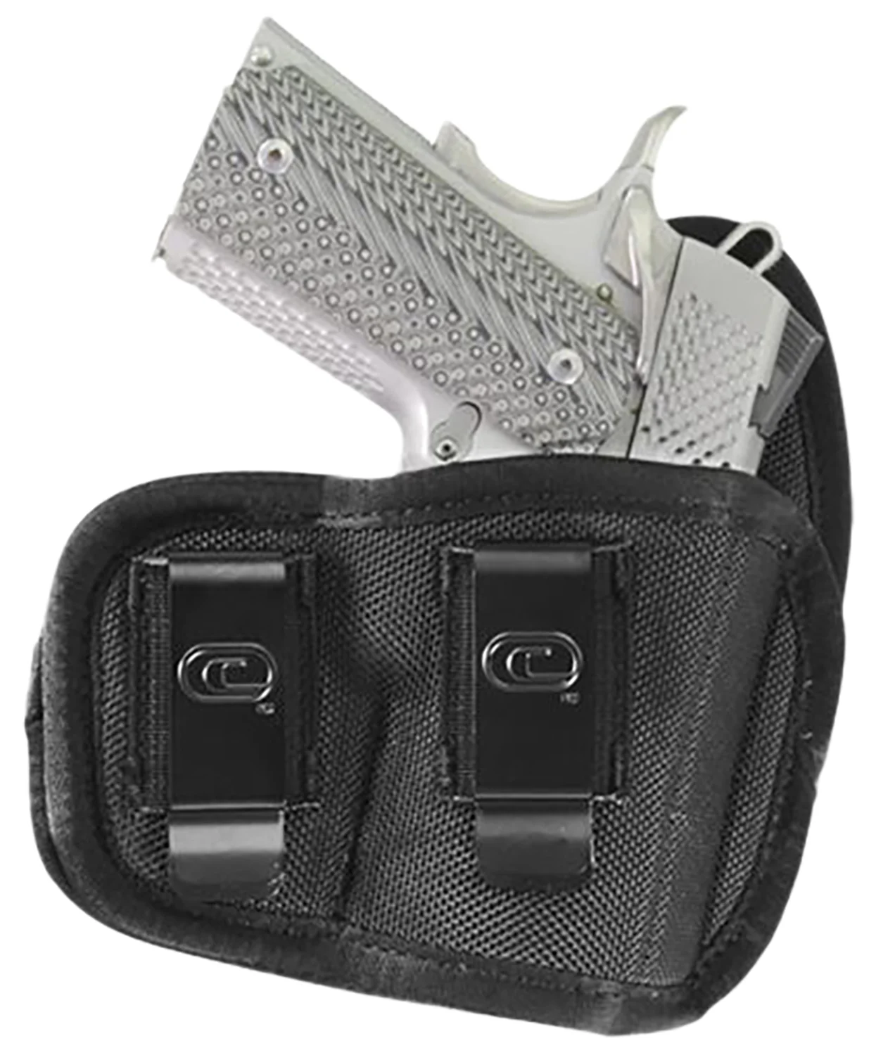 Crossfire Shooting Gear CRFCYCLSA1M1R The CycloneIWB/OWB Size 01 Black Foam Laminate Belt Clip Fits Micro 1-1.50″ Barrel Right Hand