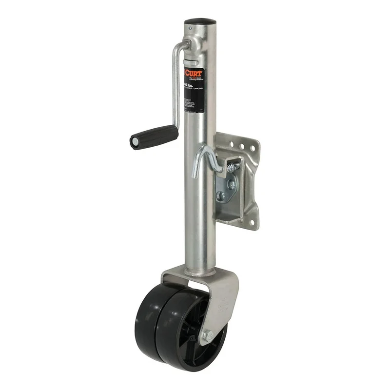 CURT Marine Jack w/Dual 6 Wheel – 1,500 lbs – Adjust Vertically 10 [28156]