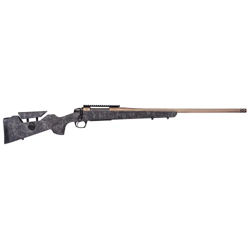 CVA Cascade Long Range Hunter 300 Winchester Magnum, 24" Threaded Bronze Barrel, Black w/ Smoked Bronze Web, 3rd