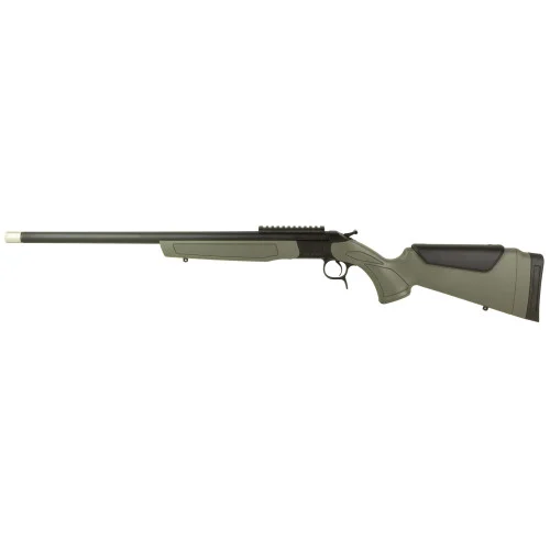 CVA Scout Spur 28 Gauge, 3" Chamber, 22" Barrel, Matte Finish, Black, Olive Drab Green Synthetic Stock, 1 Round, Includes TruLock XX Full Choke