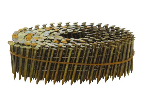 Spotnails CW5D083S 1-3/4×083 15-Degree Wire Coil Bright Screw Shank Nails, 11,200/Box