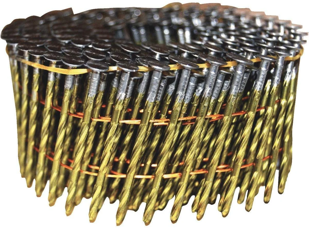 Spotnails CW8D099R 2-3/8×099 15-Degree Wire Coil Bright Ring Shank Nails, 7,200/Box