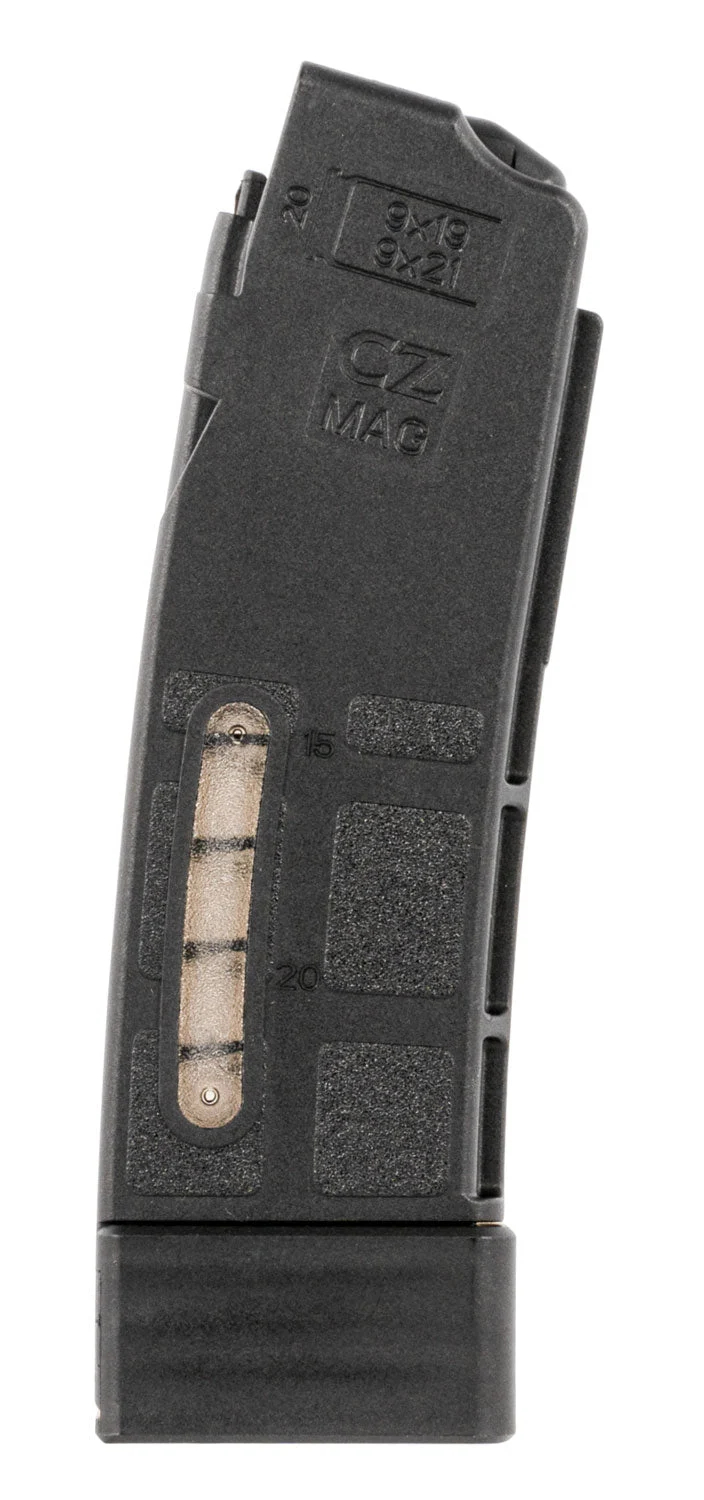 CZ-USA 11356 Scorpion 20-Round Magazine 9mm Luger Black Polymer