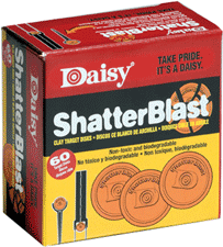 DAISY SHATTERBLAST TARGETS2" 60PK NON-TOXIC BIODERGRADABLE