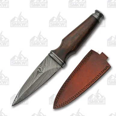 Damascus Sgian Dubh Fixed Blade Knife DM1263