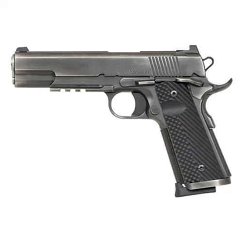 Dan Wesson DW Specialist, Full Size 1911, 45ACP, 5″ Barrel, Steel Frame, Distressed Finish, G10 Grips, 8Rd, Night Sights