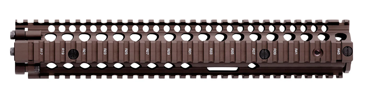 Daniel Defense 0100408001 M4A1 RIS II Handguard 12.25″ 2-Piece, Free-Floating Style Made of 6061-T6 Aluminum with Flat Dark Earth Anodized Finish & Picatinny Rail for AR-15