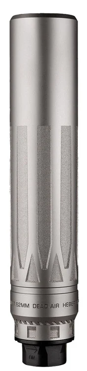 Dead Air Armament Nomad LTi XC, Suppressor, 8.8" Length, Rated Up to 300 Remington Ultra Magnum, Titanium, Bead Blasted Finish, Silver, Xeno Adapter & DA124 Omni Brake