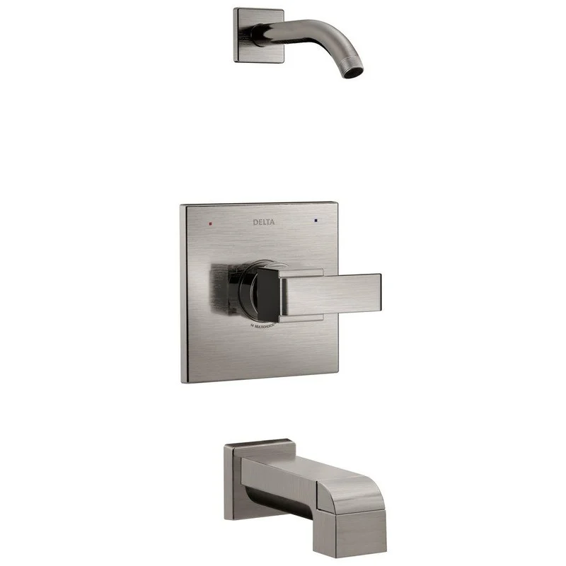 Delta Faucet Ara Single Handle Bathtub & Shower Faucet in Brilliance Stainless (Trim Only) | Ferguson