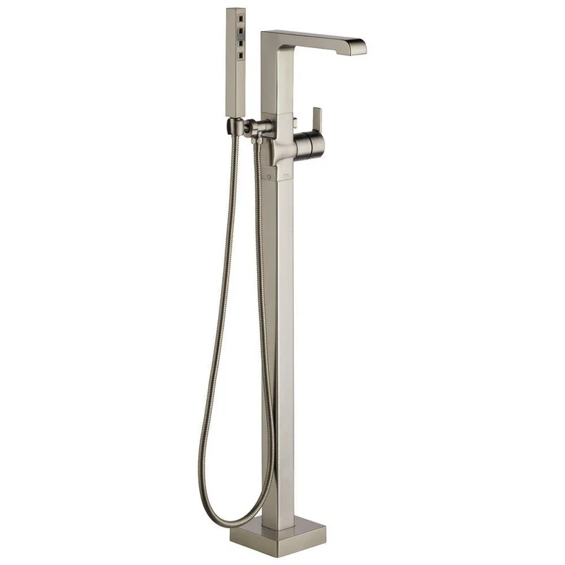 Delta Faucet Ara Single Handle Floor Mount Filler with Handshower in Brilliance Stainless (Trim Only) | Ferguson