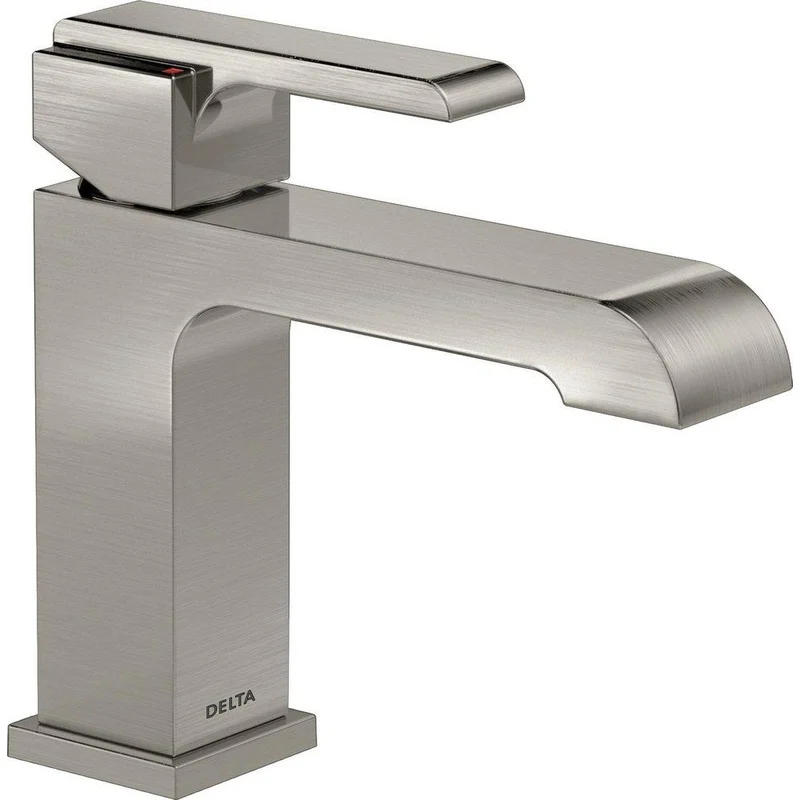 Delta Faucet Ara Single Handle Monoblock Bathroom Sink Faucet in Brilliance Stainless | Ferguson