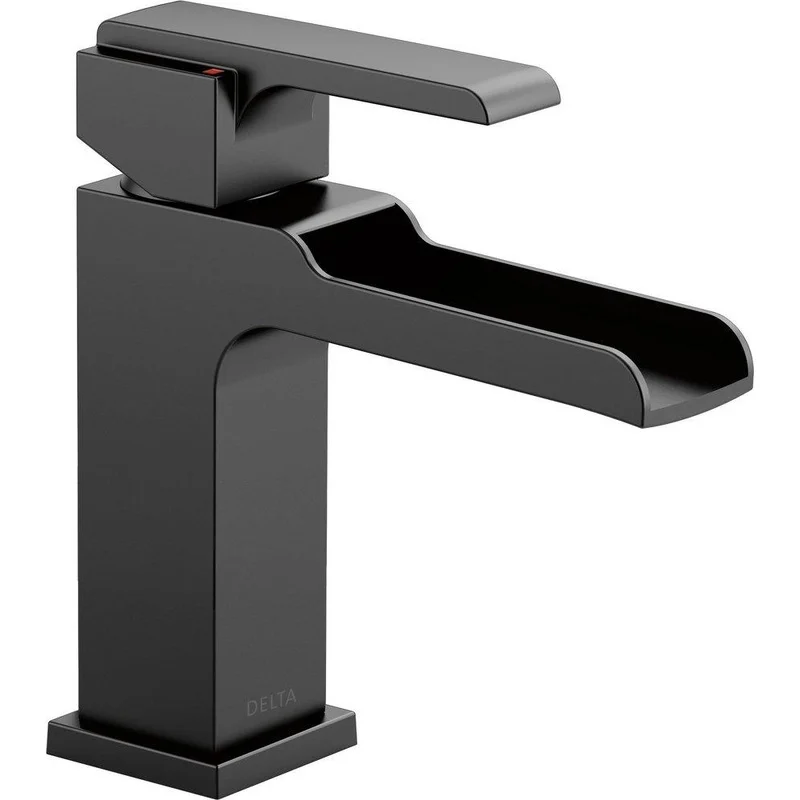 Delta Faucet Ara Single Handle Monoblock Bathroom Sink Faucet in Matte Black | Ferguson