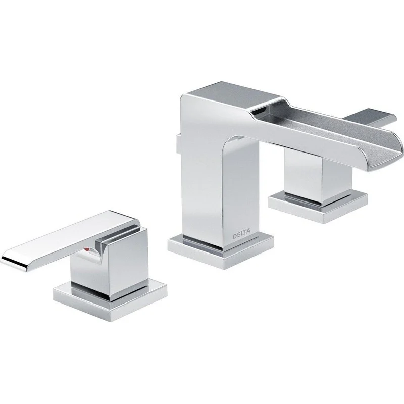 Delta Faucet Ara Two Handle Widespread Bathroom Sink Faucet in Chrome | Ferguson