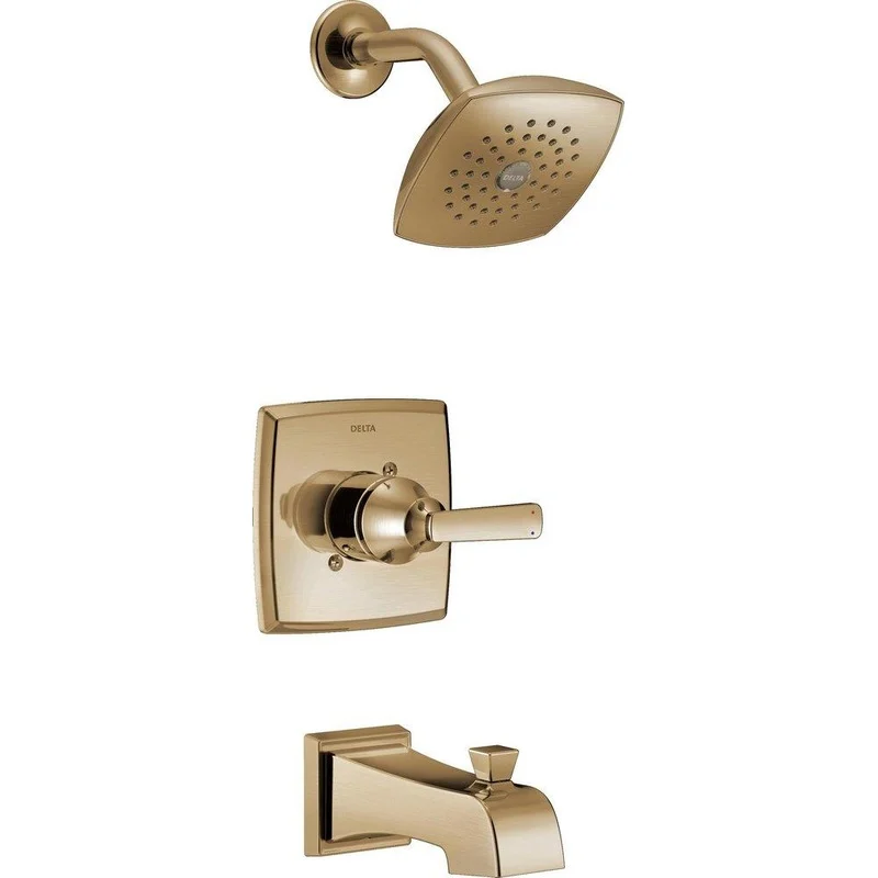 Delta Faucet Ashlyn Single Handle Single Function Bathtub & Shower Faucet in Champagne Bronze (Trim Only) | Ferguson
