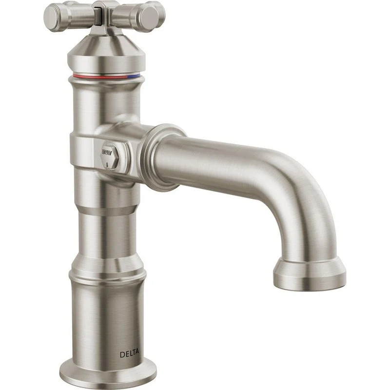 Delta Faucet Broderick Single Handle Monoblock Bathroom Sink Faucet in Lumicoat Stainless | Ferguson