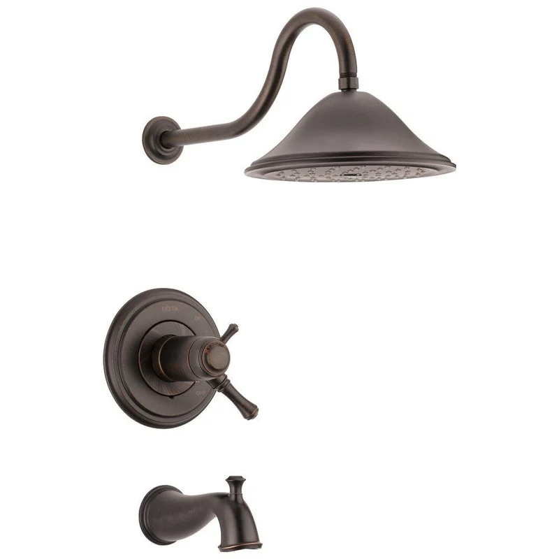 Delta Faucet Cassidy One Handle Single Function Bathtub & Shower Faucet in Venetian Bronze (Trim Only) | Ferguson